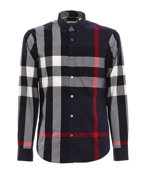 burberry fred check cotton shirt|Check Cotton Shirt in Sand .